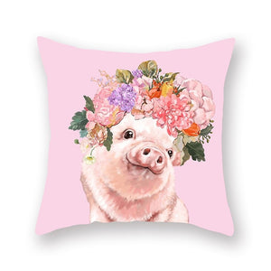 Cute Animal Painting Pillowcase