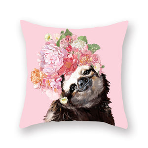 Open image in slideshow, Cute Animal Painting Pillowcase
