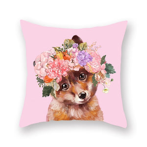 Cute Animal Painting Pillowcase