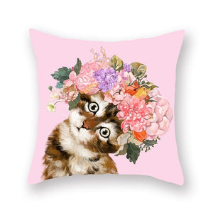 Cute Animal Painting Pillowcase