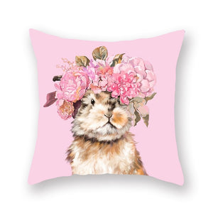 Cute Animal Painting Pillowcase