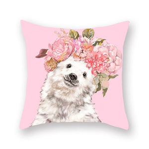 Cute Animal Painting Pillowcase