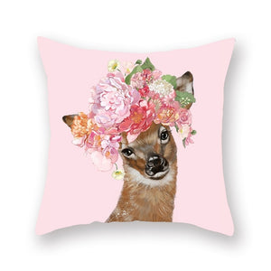 Cute Animal Painting Pillowcase