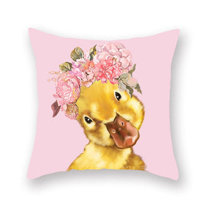 Cute Animal Painting Pillowcase