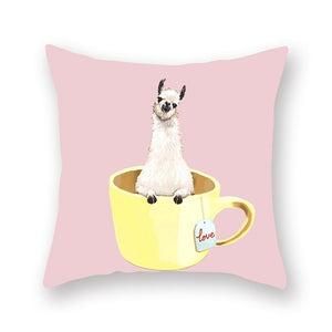 Cute Animal Painting Pillowcase