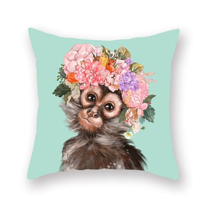 Cute Animal Painting Pillowcase