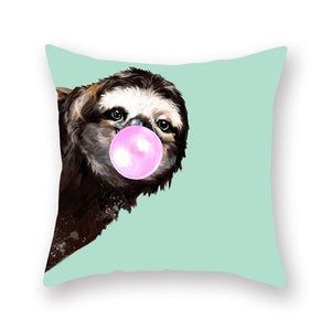 Cute Animal Painting Pillowcase