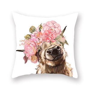 Cute Animal Painting Pillowcase