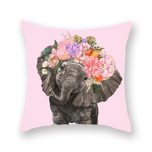 Cute Animal Painting Pillowcase