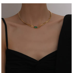 Daisy collection - 18K Gold Plated Vintage style asymmetric necklace and bracelet